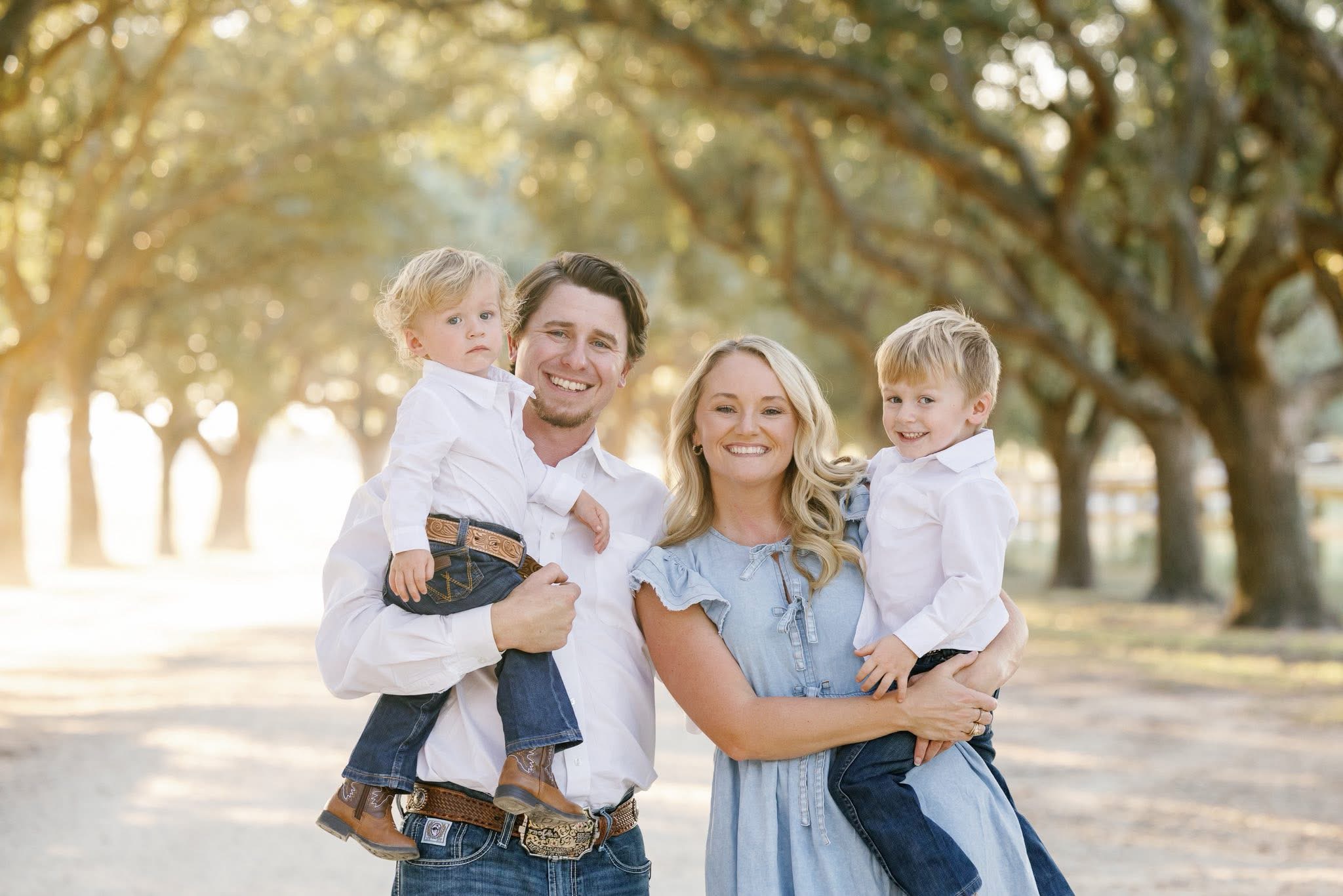 Michael Cole, Owner of Right Time Roofing & Restoration, with his family